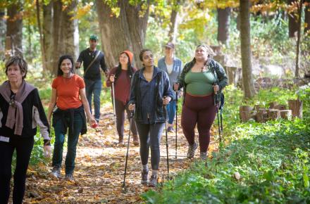 Hiking in the fall