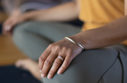 Silent retreat meditation