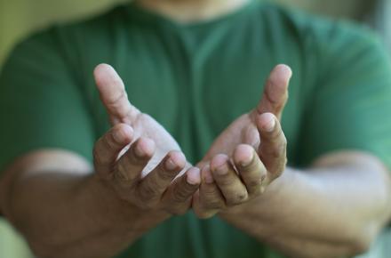 open hands