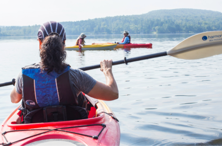 Kayaking outside