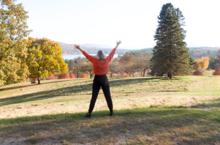 fall solo outside photo