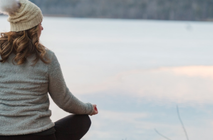 silent contemplation by the lake