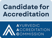 Candidate for Accreditation - Ayurvedic Accreditation Commission logo