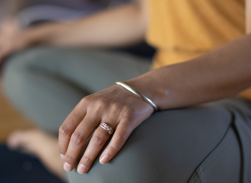 Silent retreat meditation