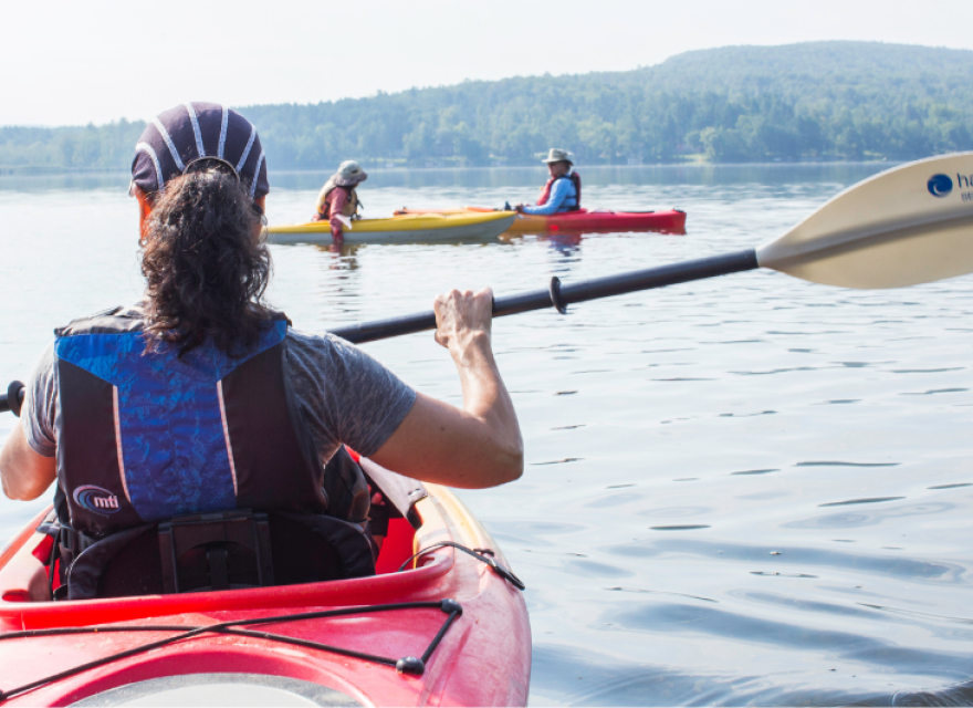 Kayaking outside