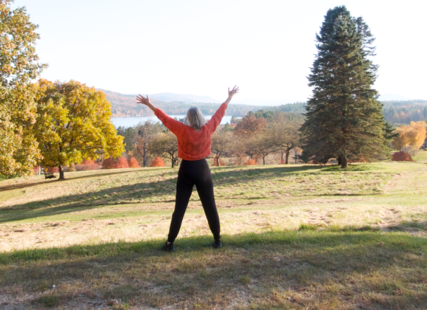 fall solo outside photo