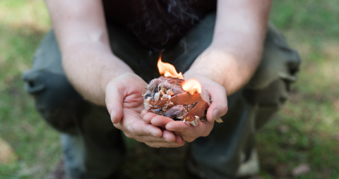 fire in hands