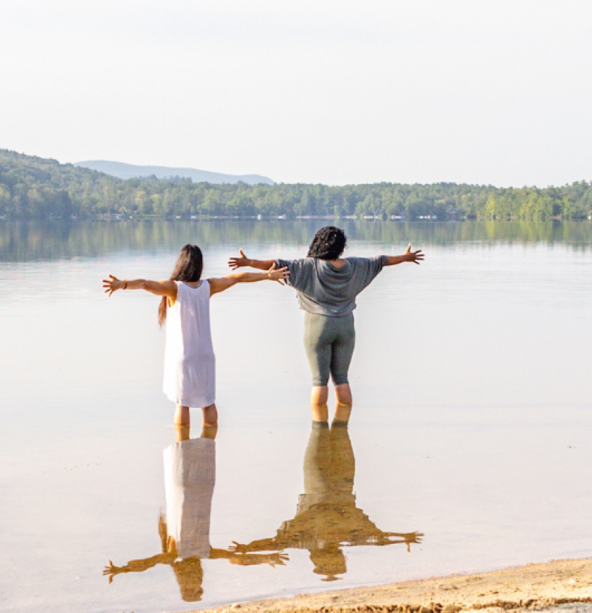 summer lake shot