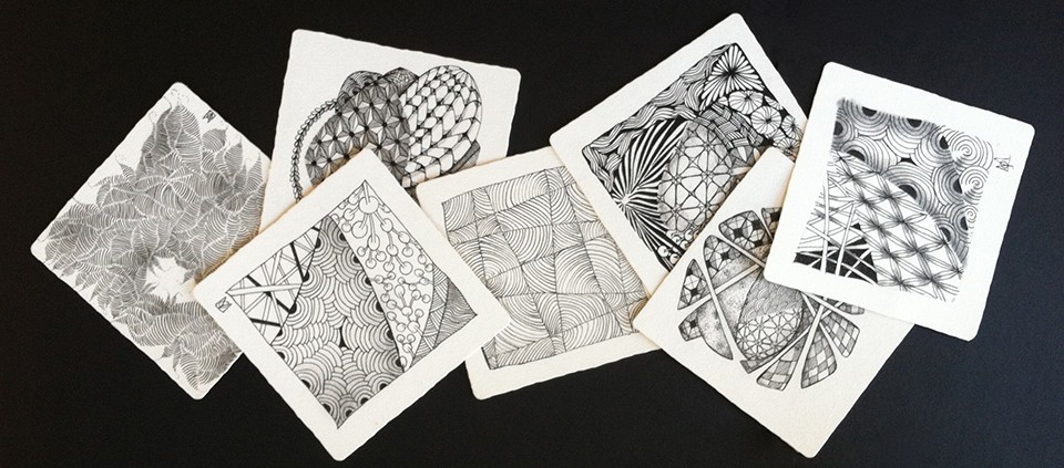Zentangle how to books & tutorials to learn this Mindful art practice