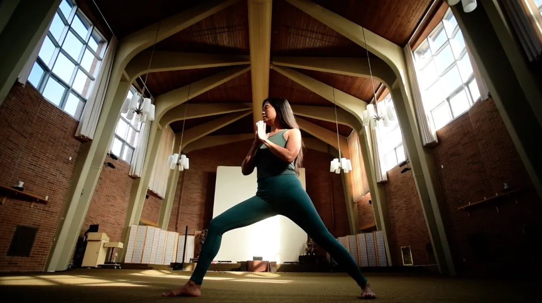 yoga pose main hall