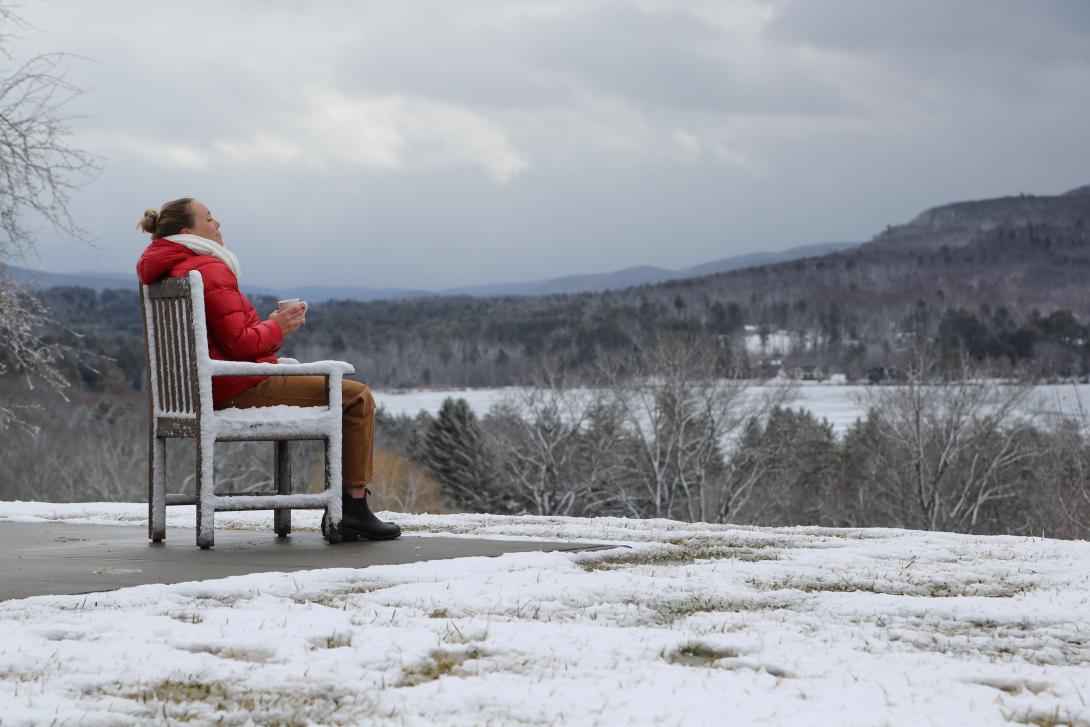 Outside winter sitting