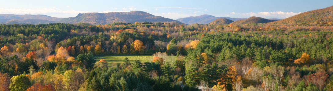 landscape in the fall mountains