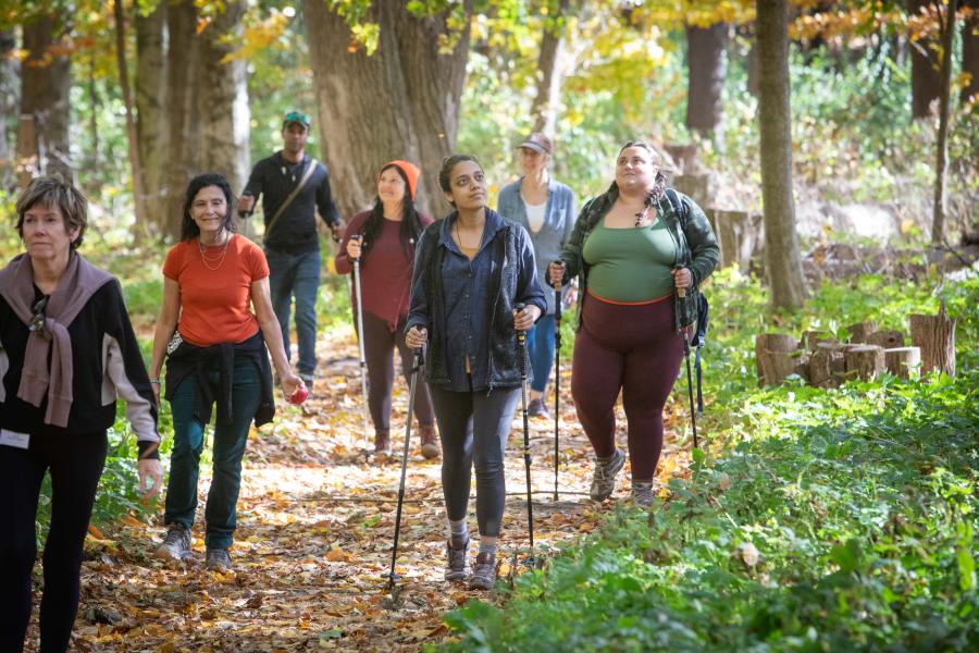 Hiking in the fall