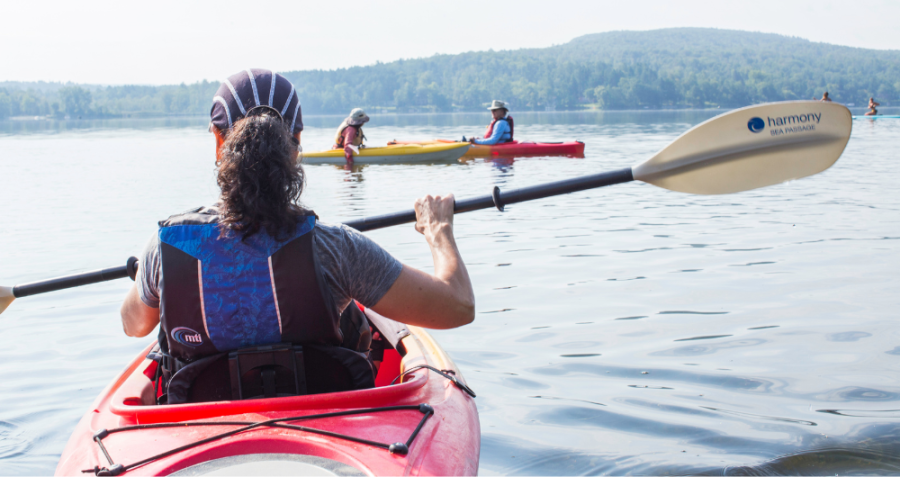 Kayaking outside