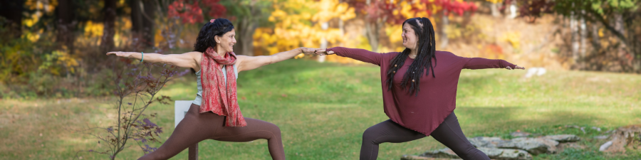 fall foliage yoga