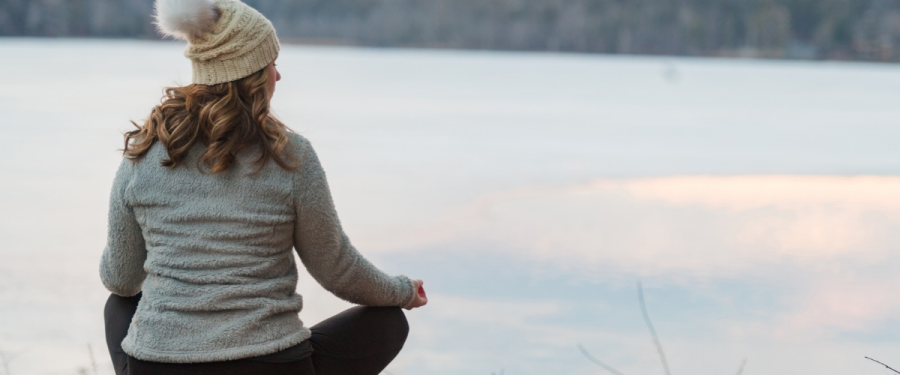 silent contemplation by the lake