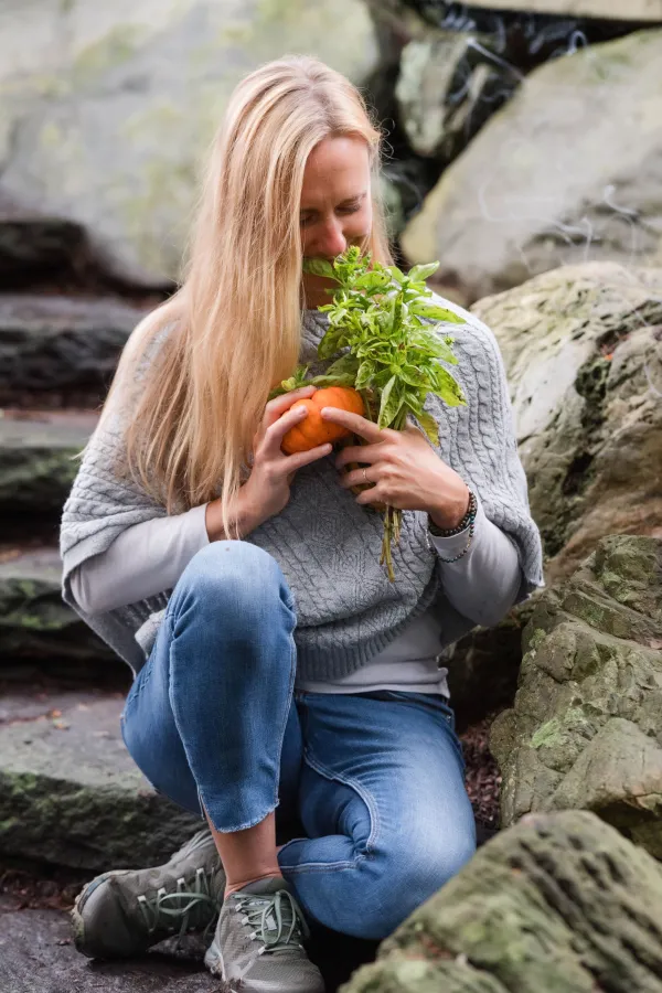 Erin with carrott