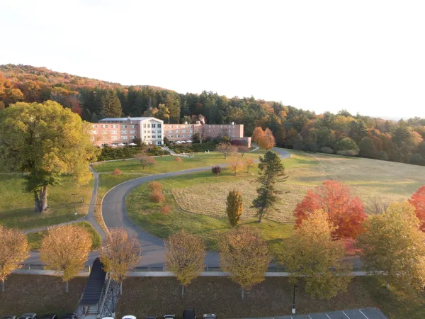 Kripalu campus outside fall