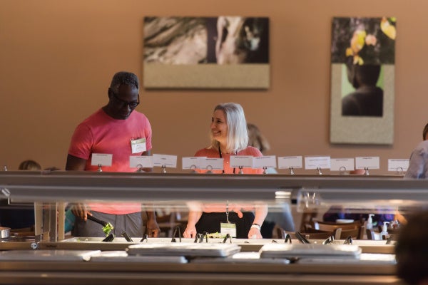 buffet line