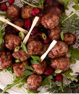 Photo of Cranberry Glazed Turkey Meatballs
