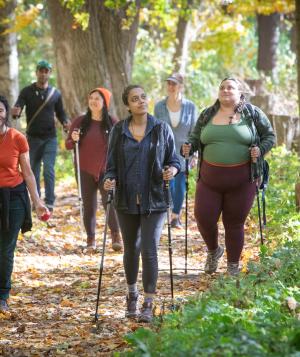 Hiking in the fall