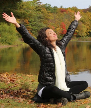 fall meditation lake