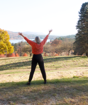 fall solo outside photo