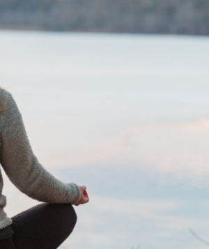 silent contemplation by the lake